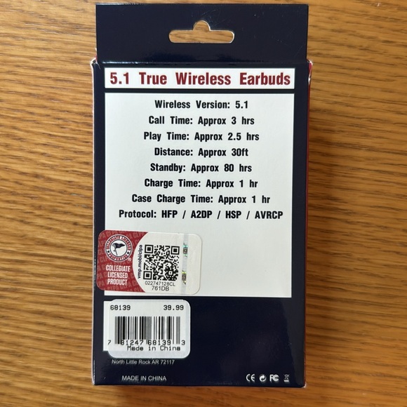 Game Day Outfitters "IOWA" Wireless Earbuds - Picture 8 of 8